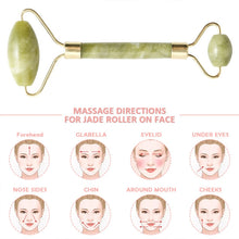 Load image into Gallery viewer, Double Jade Facial MassageRoller Stick