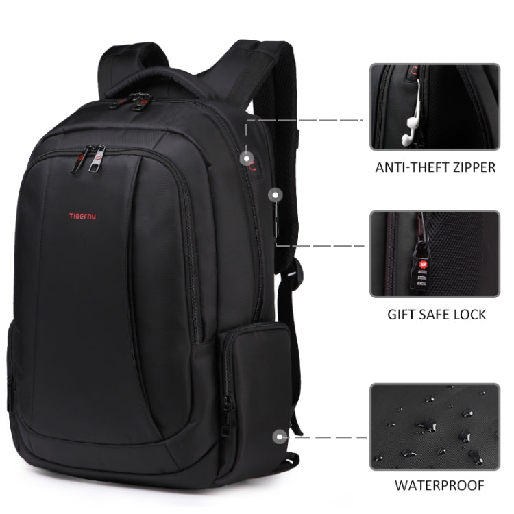 Anti-theft Nylon Laptop Backpacks School Fashion Travel Male Casual Schoolbag 15.6 inch