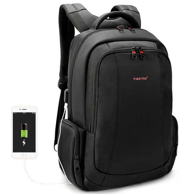 Anti-theft Nylon Laptop Backpacks School Fashion Travel Male Casual Schoolbag 15.6 inch