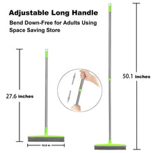 Load image into Gallery viewer, Pet Carpet Hair Removal Broom Scraping Dust-free Hand-washing Mop Rubber Floor Brush, Blue, Green, Red, Yellow, Grass Green