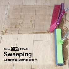 Load image into Gallery viewer, Pet Carpet Hair Removal Broom Scraping Dust-free Hand-washing Mop Rubber Floor Brush, Blue, Green, Red, Yellow, Grass Green