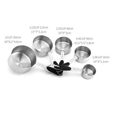Load image into Gallery viewer, Stainless Steel Measuring Spoon Set Coffee Spoon Baking Kitchen Gadget, Measuring Cup 5 in 1, Measuring Spoon 5 in 1, 5 in 1 Measuring Cup(Color), 5 in 1 Measuring Spoon(Color)