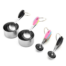 Load image into Gallery viewer, Stainless Steel Measuring Spoon Set Coffee Spoon Baking Kitchen Gadget, Measuring Cup 5 in 1, Measuring Spoon 5 in 1, 5 in 1 Measuring Cup(Color), 5 in 1 Measuring Spoon(Color)
