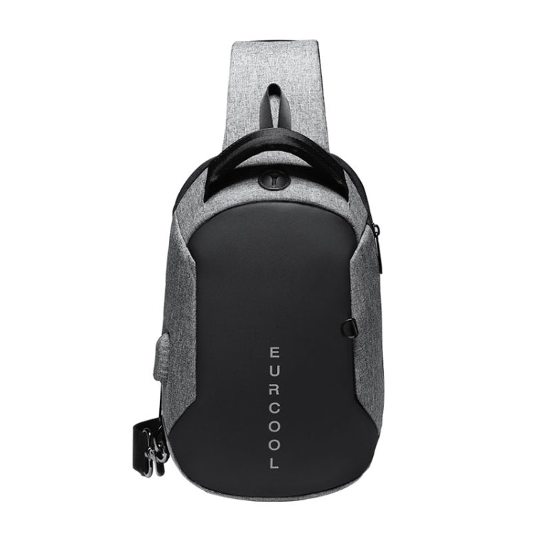 Multi Function Crossbody Bags Men Chest Bag Water Repellent Shoulder Bag with USB Charging Port