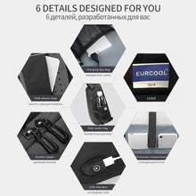 Load image into Gallery viewer, Multi Function Crossbody Bags Men Chest Bag Water Repellent Shoulder Bag with USB Charging Port