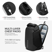 Load image into Gallery viewer, Multi Function Crossbody Bags Men Chest Bag Water Repellent Shoulder Bag with USB Charging Port