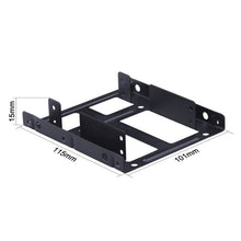Load image into Gallery viewer, 2.5 Inch to 3.5 Inch External HDD SSD Metal Mounting Kit Adapter Bracket With SATA Data Power Cables and Screws