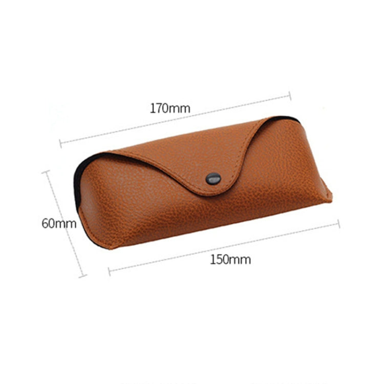 Portable Glasses Case Compression Litchi Texture Sunglasses Case