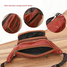 Load image into Gallery viewer, Fashion Men Genuine Leather Waist Bags Travel Necessity Organizer Mobile Phone Bag