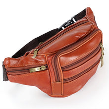 Load image into Gallery viewer, Fashion Men Genuine Leather Waist Bags Travel Necessity Organizer Mobile Phone Bag