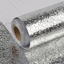 Load image into Gallery viewer, Kitchen Wall Stove Aluminum Foil Oil-proof Stickers Anti-fouling High-temperature Self-adhesive Croppable Wallpaper Wall Sticker, 40cmx5m, 40cmx5m Croppable Wallpaper, 60cmx5m, 60cmx5m Croppable Wallpaper