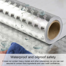 Load image into Gallery viewer, Kitchen Wall Stove Aluminum Foil Oil-proof Stickers Anti-fouling High-temperature Self-adhesive Croppable Wallpaper Wall Sticker, 40cmx5m, 40cmx5m Croppable Wallpaper, 60cmx5m, 60cmx5m Croppable Wallpaper