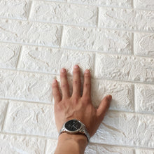Load image into Gallery viewer, 2 PCS Self Adhesive Waterproof TV Background Brick Wallpapers 3D Wall Sticker Living Room Wallpaper Mural Bedroom Decorative Stickers, 70cm x 77cm