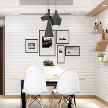 Load image into Gallery viewer, 2 PCS Self Adhesive Waterproof TV Background Brick Wallpapers 3D Wall Sticker Living Room Wallpaper Mural Bedroom Decorative Stickers, 70cm x 77cm