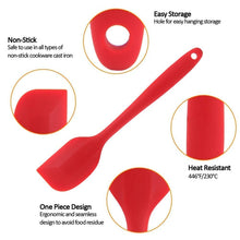 Load image into Gallery viewer, Kitchen Silicone Cream Cake Spatula Mixing Scraper Brush Butter Mixer Brushes Baking Tool Kitchenware, Red, Yellow, Green, Blue, Purple, Pink, Orange