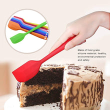 Load image into Gallery viewer, Kitchen Silicone Cream Cake Spatula Mixing Scraper Brush Butter Mixer Brushes Baking Tool Kitchenware, Red, Yellow, Green, Blue, Purple, Pink, Orange