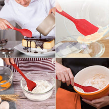 Load image into Gallery viewer, Kitchen Silicone Cream Cake Spatula Mixing Scraper Brush Butter Mixer Brushes Baking Tool Kitchenware, Red, Yellow, Green, Blue, Purple, Pink, Orange