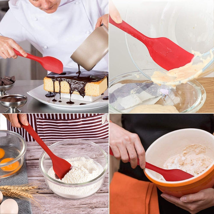 Kitchen Silicone Cream Cake Spatula Mixing Scraper Brush Butter Mixer Brushes Baking Tool Kitchenware, Yellow, Green, Blue, Purple, Pink, Orange, Red