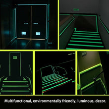 Load image into Gallery viewer, Reflective Glow Tape Self-adhesive Sticker Removable Luminous Tape Fluorescent Glowing Dark Striking Warning Tape, 2cm  x 3m