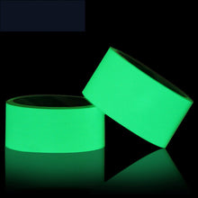 Load image into Gallery viewer, Reflective Glow Tape Self-adhesive Sticker Removable Luminous Tape Fluorescent Glowing Dark Striking Warning Tape, 2cm  x 3m