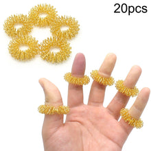 Load image into Gallery viewer, 20 PCS Finger Massage Ring Body Massager Relax Hand Massage
