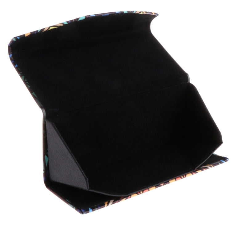 Foldable Triangle Animal Print Glasses Case Sunglasses Myopia Frame Case