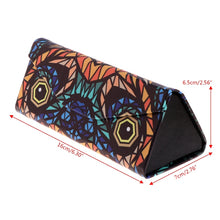 Load image into Gallery viewer, Foldable Triangle Animal Print Glasses Case Sunglasses Myopia Frame Case
