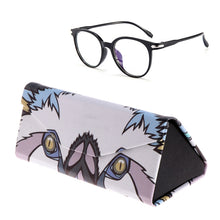 Load image into Gallery viewer, Foldable Triangle Animal Print Glasses Case Sunglasses Myopia Frame Case