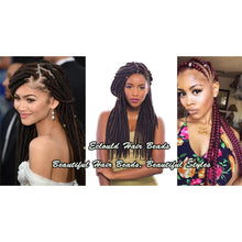 Load image into Gallery viewer, 3 PCS Dreadlocks Aluminum Rice Beads Hair Accessories, Silver, Gold, Mixed