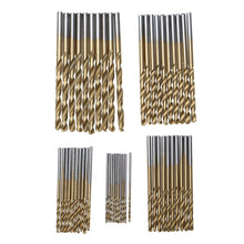 Load image into Gallery viewer, 50 PCS/Set Titanium Coated Drill Bits High Speed Steel Drill Bit Set Power Drilling Tools, 50 PCS/Set Drill Bits