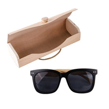Load image into Gallery viewer, Bamboo Wood Frame Sunglasses Glasses Case Glasses Storage Box