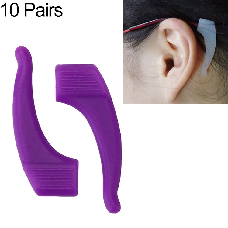 10 Pairs Glasses Non-slip Cover Ear Support Glasses Foot Silicone Non-slip Sleeve