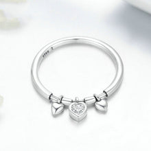 Load image into Gallery viewer, 925 Sterling Silver Heart Diamond Ring Women Wedding Engagement Jewelry, 6, 7, 8, 5