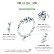 Load image into Gallery viewer, 925 Sterling Silver Heart Diamond Ring Women Wedding Engagement Jewelry, 6, 7, 8, 5