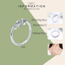 Load image into Gallery viewer, 925 Sterling Silver Heart Diamond Ring Women Wedding Engagement Jewelry, 6, 7, 8, 5