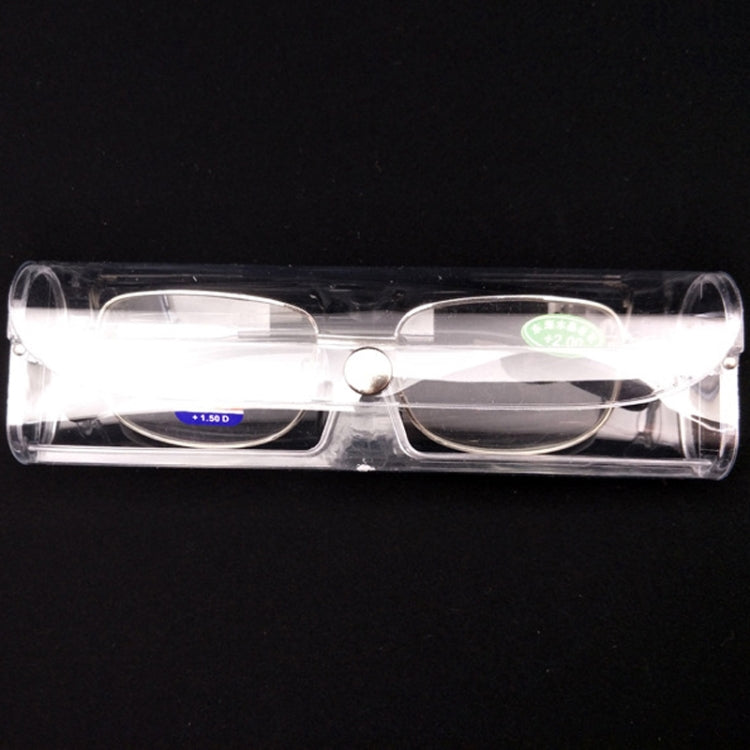 Crystal Reading Glasses Case PVC Transparent Plastic Polarized Glasses Case