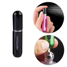 Load image into Gallery viewer, Portable Mini Aluminum Refillable Perfume Bottle Spray Empty Cosmetic Containers Atomizer, Capacity:5ml