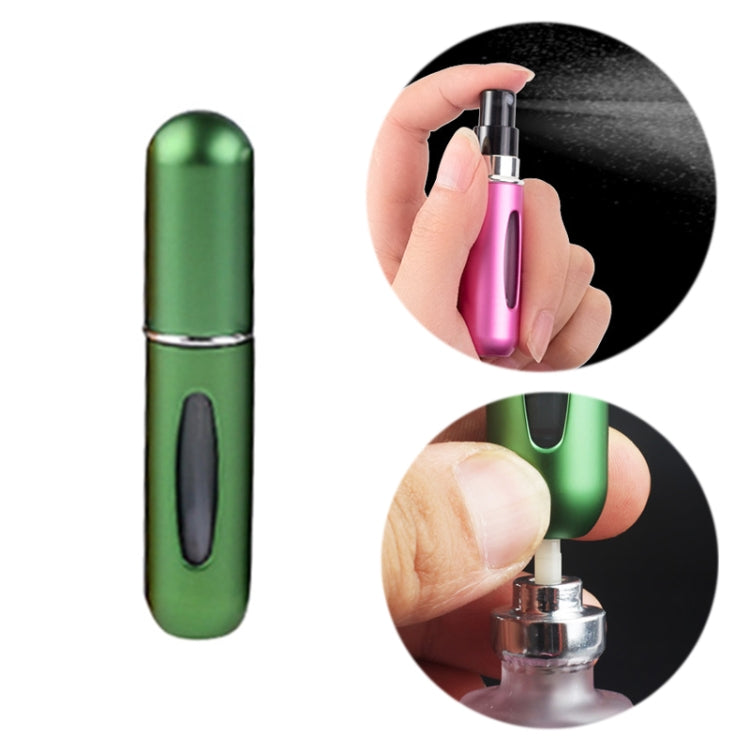 Portable Mini Aluminum Refillable Perfume Bottle Spray Empty Cosmetic Containers Atomizer, Capacity:5ml