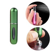 Load image into Gallery viewer, Portable Mini Aluminum Refillable Perfume Bottle Spray Empty Cosmetic Containers Atomizer, Capacity:5ml