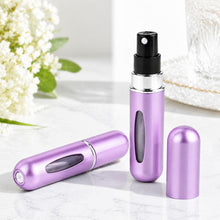 Load image into Gallery viewer, Portable Mini Aluminum Refillable Perfume Bottle Spray Empty Cosmetic Containers Atomizer, Capacity:5ml, Metal