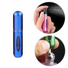 Load image into Gallery viewer, Portable Mini Aluminum Refillable Perfume Bottle Spray Empty Cosmetic Containers Atomizer, Capacity:5ml