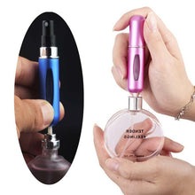Load image into Gallery viewer, Portable Mini Aluminum Refillable Perfume Bottle Spray Empty Cosmetic Containers Atomizer, Capacity:5ml