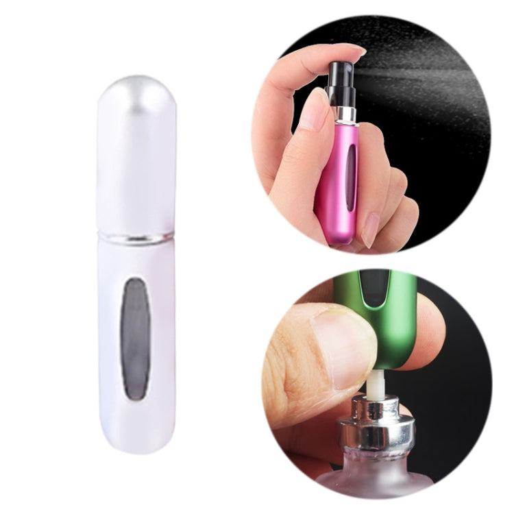 Portable Mini Aluminum Refillable Perfume Bottle Spray Empty Cosmetic Containers Atomizer, Capacity:5ml