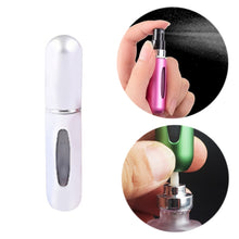 Load image into Gallery viewer, Portable Mini Aluminum Refillable Perfume Bottle Spray Empty Cosmetic Containers Atomizer, Capacity:5ml