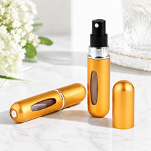 Load image into Gallery viewer, Portable Mini Aluminum Refillable Perfume Bottle Spray Empty Cosmetic Containers Atomizer, Capacity:5ml, Metal