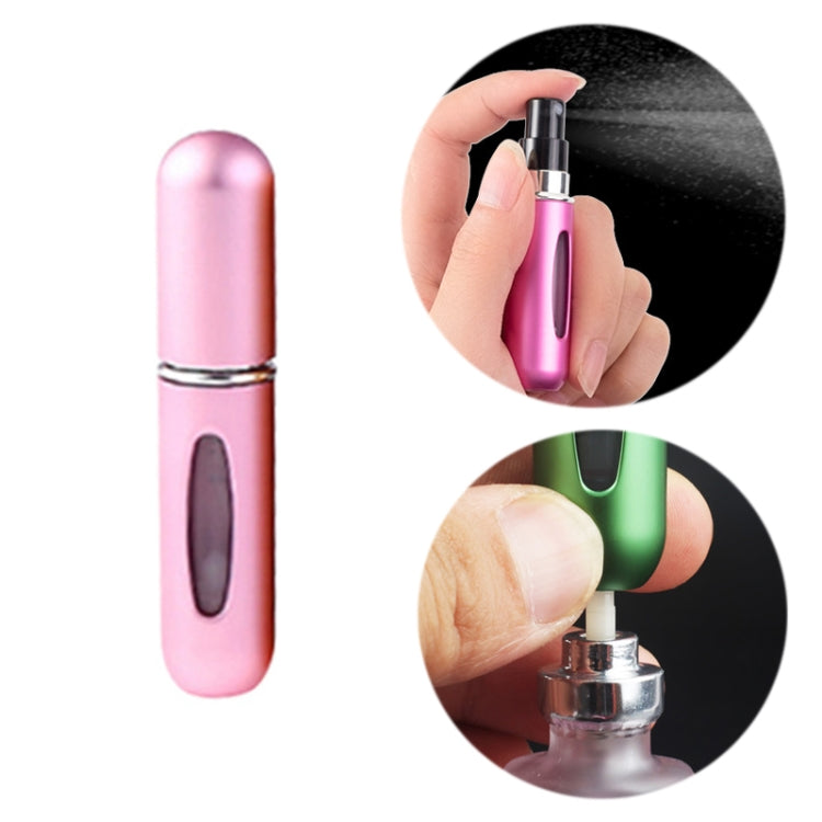 Portable Mini Aluminum Refillable Perfume Bottle Spray Empty Cosmetic Containers Atomizer, Capacity:5ml