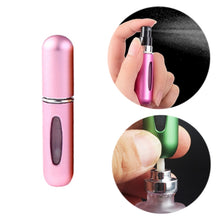 Load image into Gallery viewer, Portable Mini Aluminum Refillable Perfume Bottle Spray Empty Cosmetic Containers Atomizer, Capacity:5ml