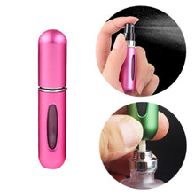 Load image into Gallery viewer, Portable Mini Aluminum Refillable Perfume Bottle Spray Empty Cosmetic Containers Atomizer, Capacity:5ml