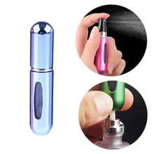 Load image into Gallery viewer, Portable Mini Aluminum Refillable Perfume Bottle Spray Empty Cosmetic Containers Atomizer, Capacity:5ml