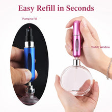 Load image into Gallery viewer, Portable Mini Aluminum Refillable Perfume Bottle Spray Empty Cosmetic Containers Atomizer, Capacity:5ml, Metal